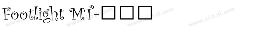 Footlight MT字体转换